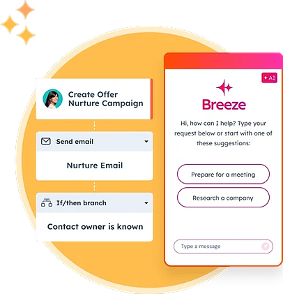 illustration of Hubspot Breeze