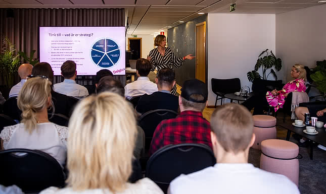 Lecture at Webbhuset, Agnes Hammarstrand talks about growth and profitability in E-commerce.